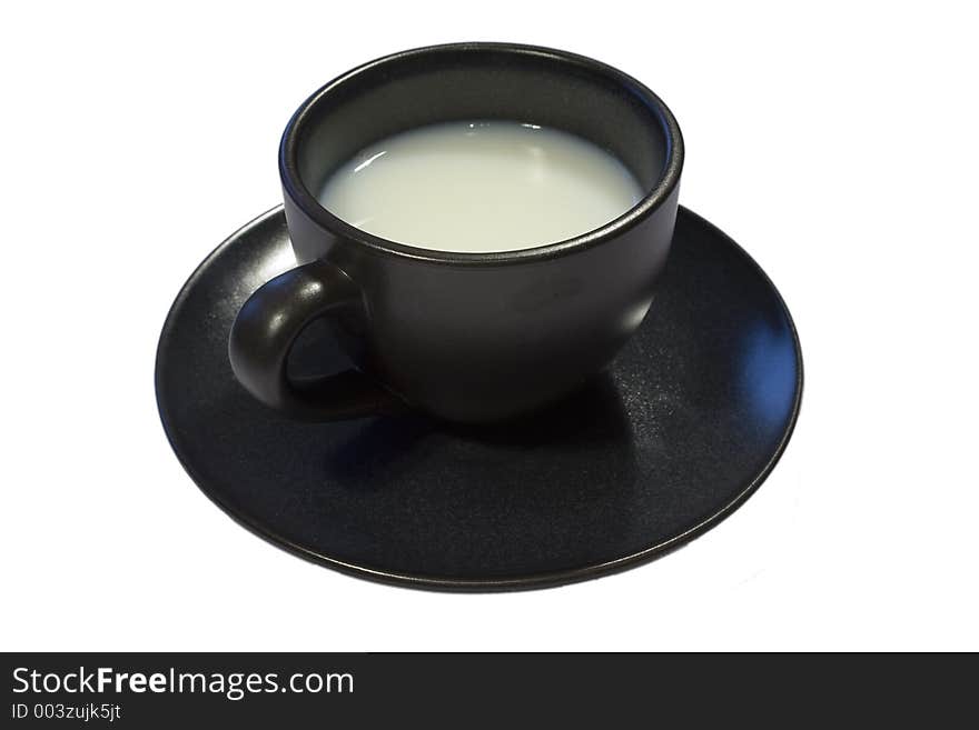 Coffee Cup full of milk