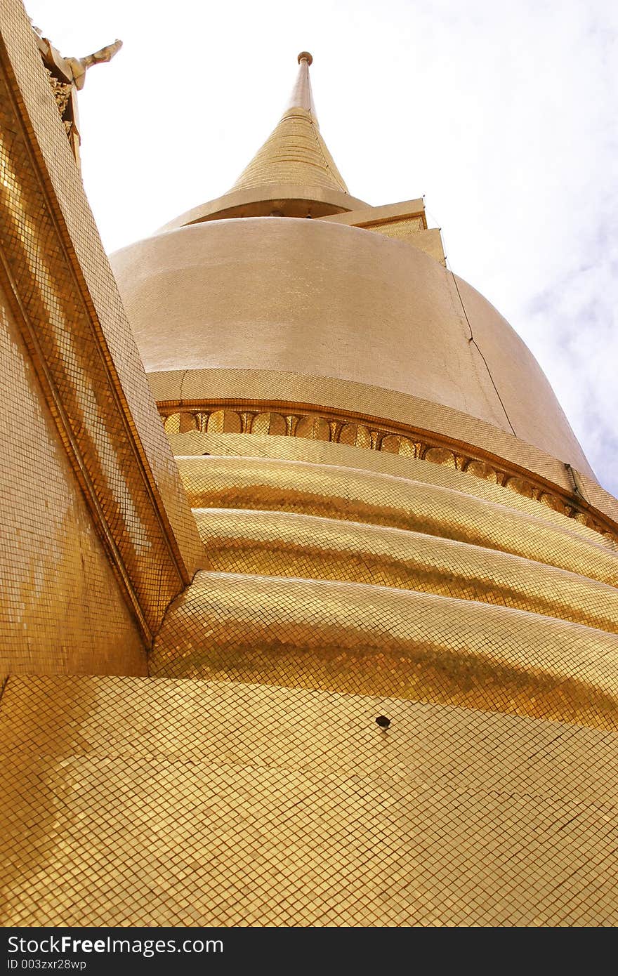 Golden dome at the King's Palace, Bangkok, Thailand (Wat Phra Kaeo). Golden dome at the King's Palace, Bangkok, Thailand (Wat Phra Kaeo).