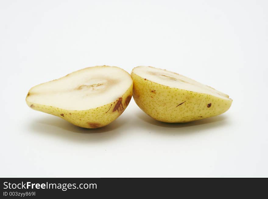 Two out of one pear. Two out of one pear