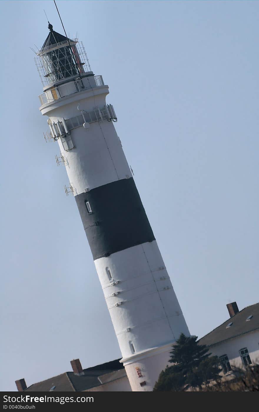 Lighthouse on a german island in the north sea