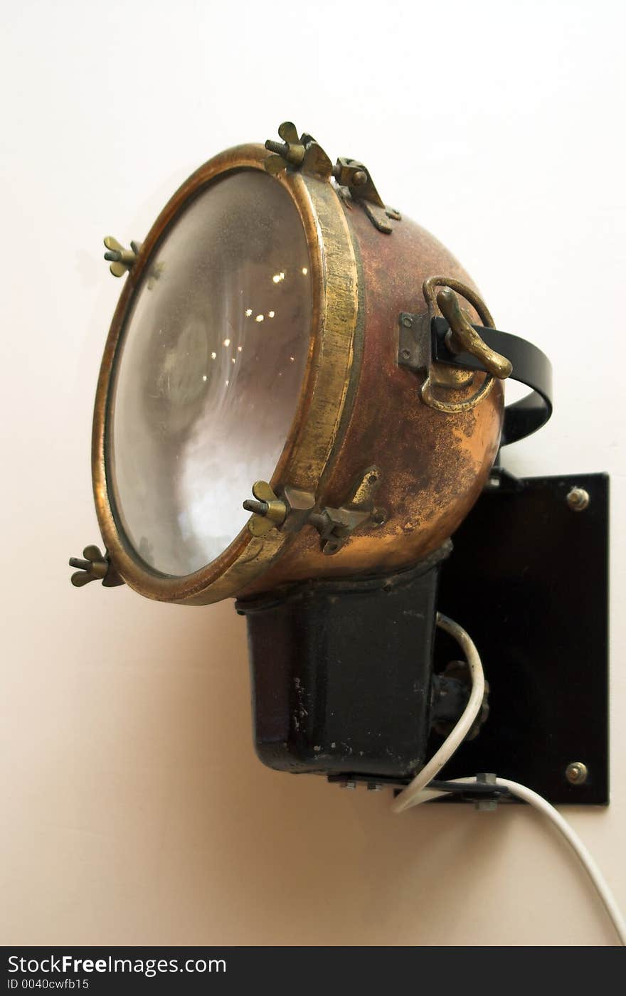 An old light that was used in an old fire station. The station is now luxury accommodation. An old light that was used in an old fire station. The station is now luxury accommodation.