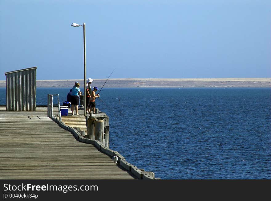 Fishermen at Pt. Victoria