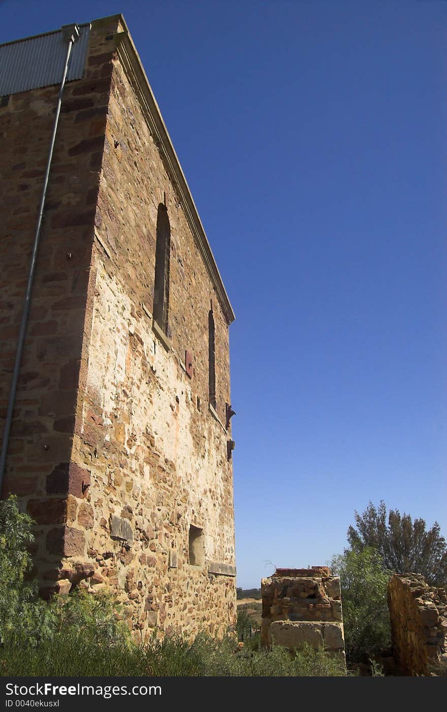 The ruins of the Richman's Engine Plant, Moonta Mines. Was used for extraction of copper ore in the 19th century. The ruins of the Richman's Engine Plant, Moonta Mines. Was used for extraction of copper ore in the 19th century.