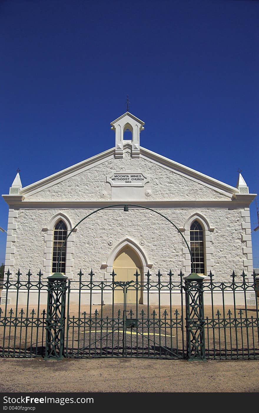 The historic Methodist church at Moonta, South Australia. The historic Methodist church at Moonta, South Australia.