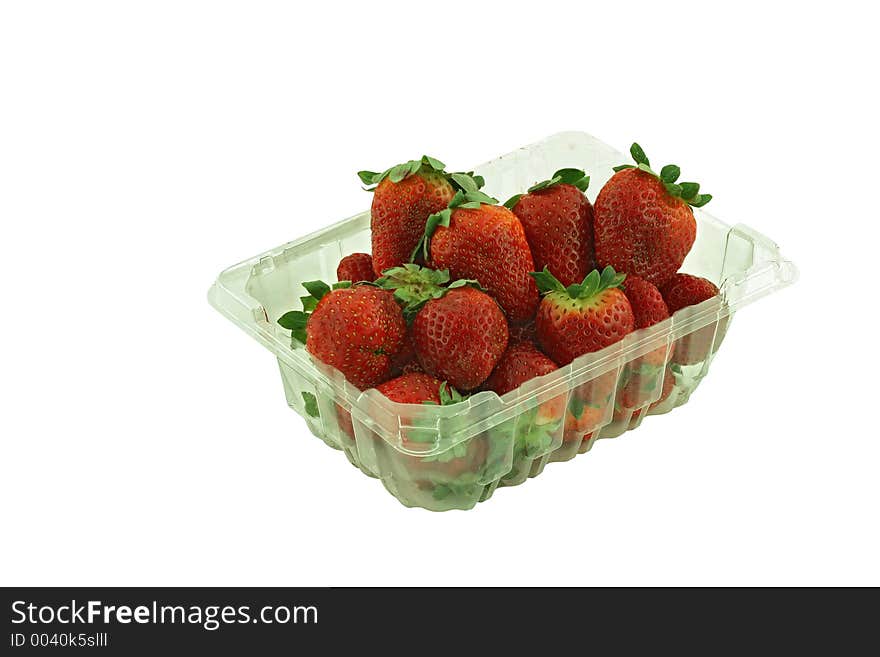 Fruits strawberry in box.