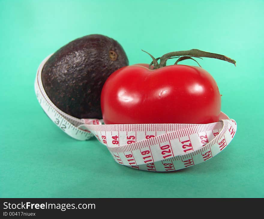 High resolution digital photo of an avocado, a tomato and a measuring tape symbolize healthy diet, cancer/disease prevention and body weight control. It is a â€œPRESCRIPTIONS FOR HEALTHâ€!. High resolution digital photo of an avocado, a tomato and a measuring tape symbolize healthy diet, cancer/disease prevention and body weight control. It is a â€œPRESCRIPTIONS FOR HEALTHâ€!