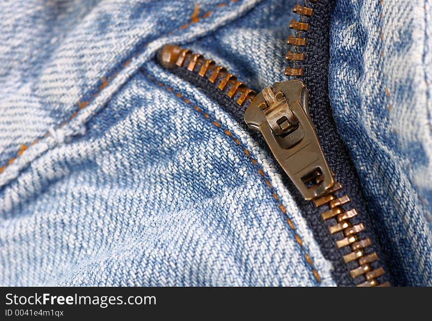 Zipper On Jeans