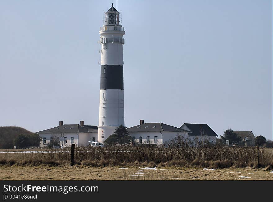 Lighthouse in Kampen on the island of Sylt