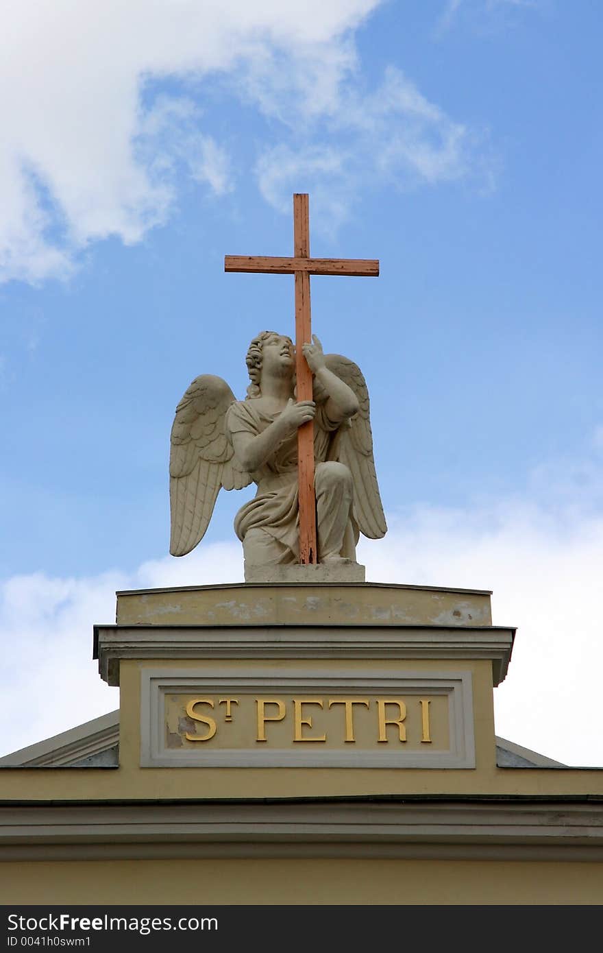 Saint Peter statue at a cathedral