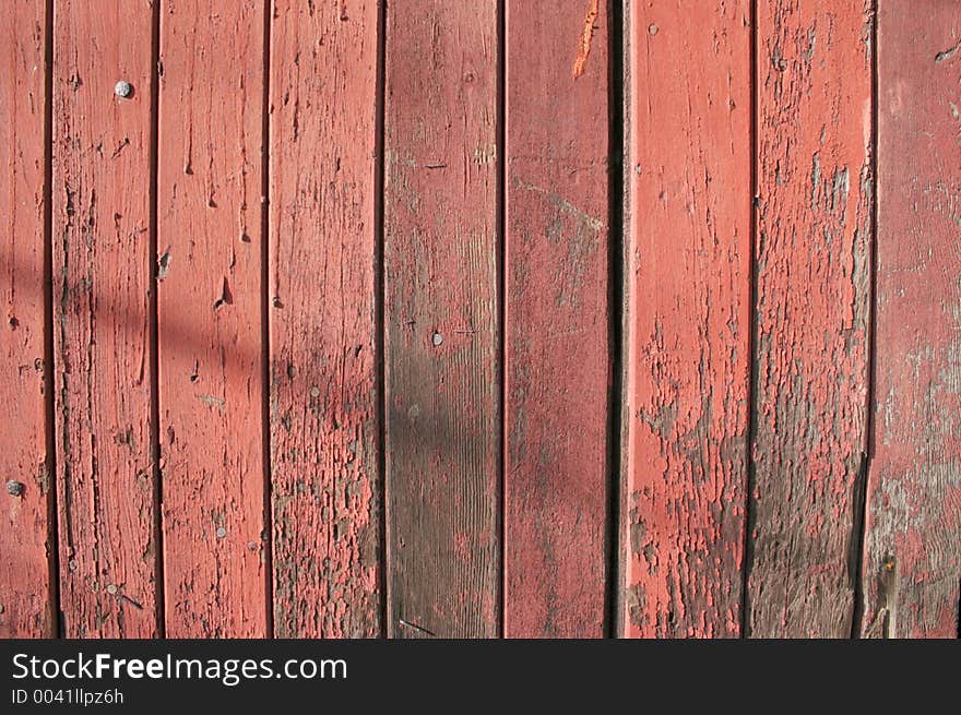 Faded paint on wood. Faded paint on wood.