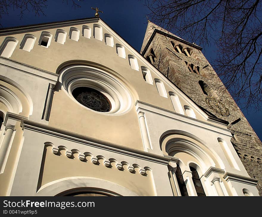 Church facade. Church facade