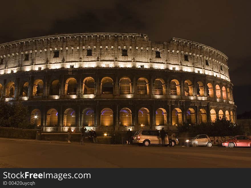 Rome Colloseum by Night. Rome Colloseum by Night