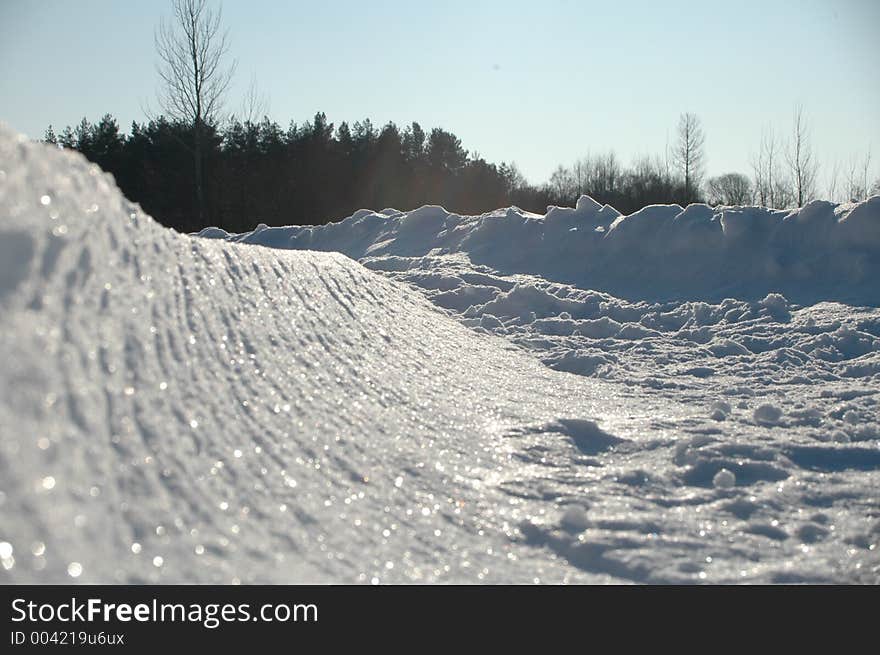 Winter landscape. Winter landscape