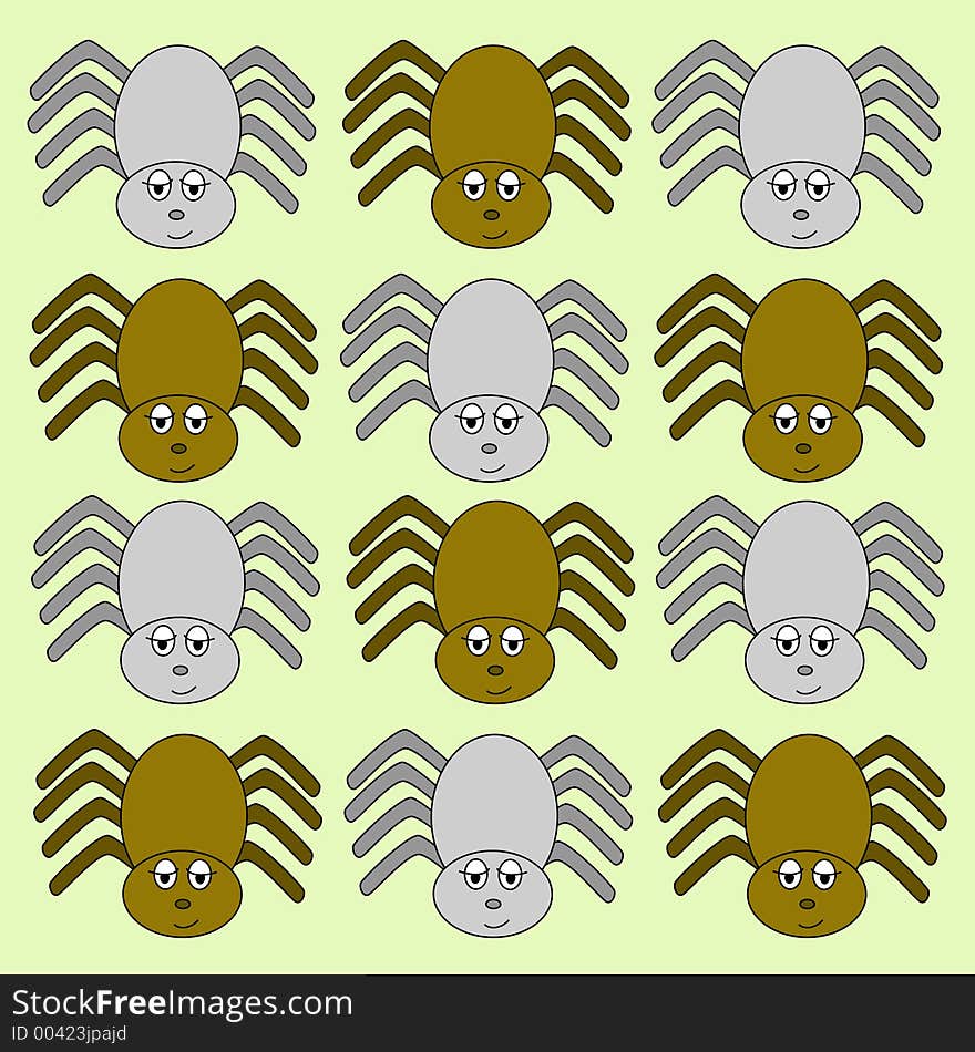 Brown and grey Spider wallpaper - additional ai and eps format available on request