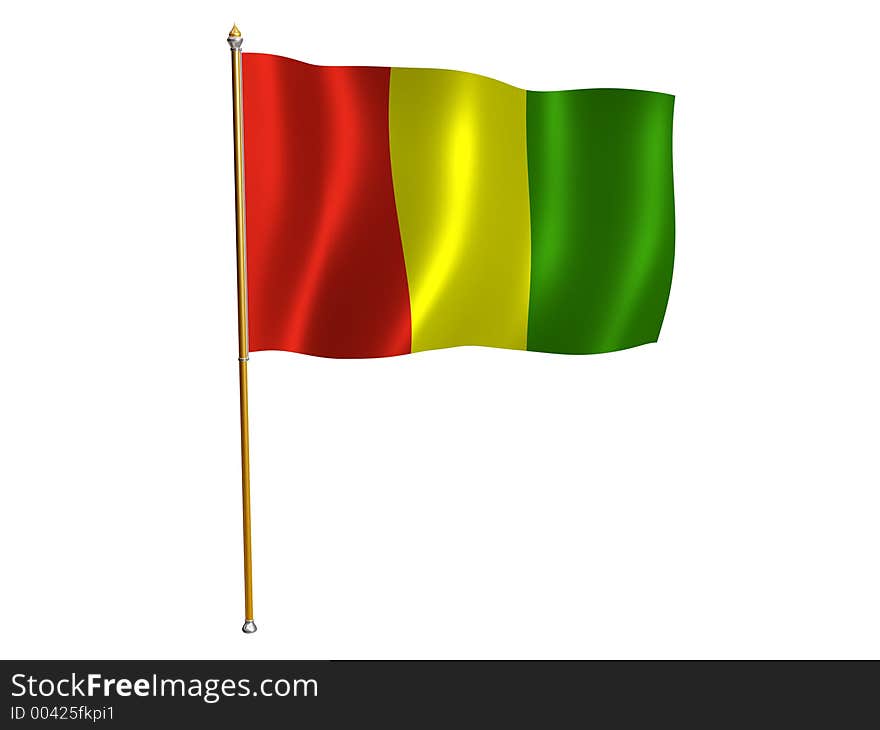 Guinea silk flag