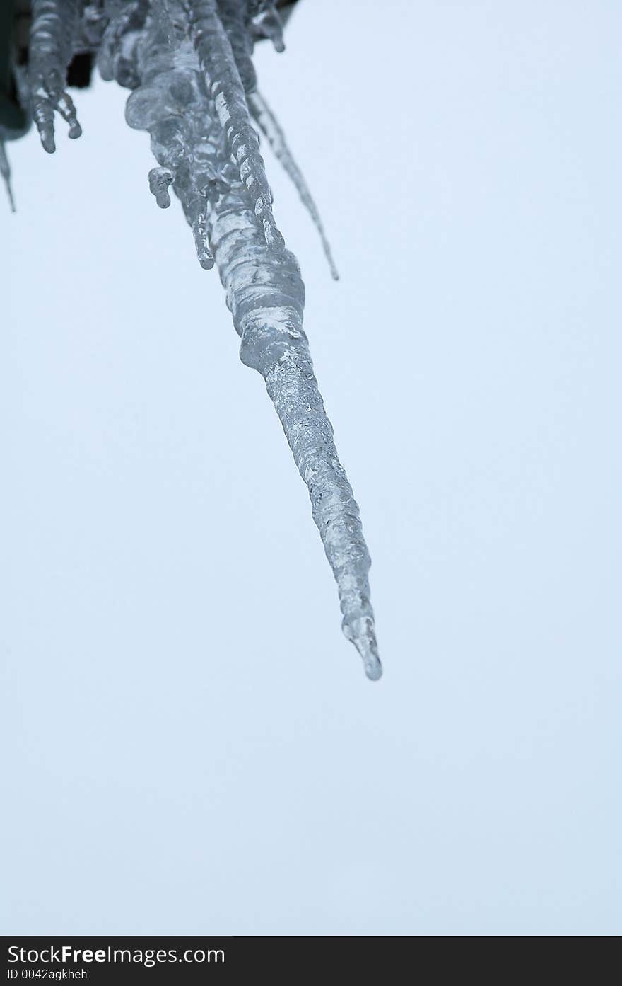 Icicles close-up