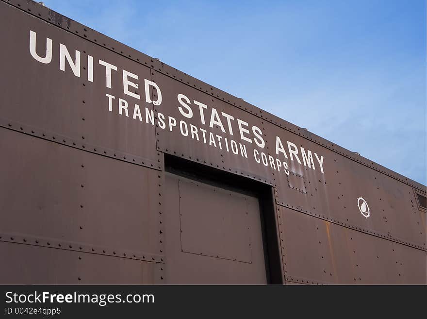 Old US Army railcar