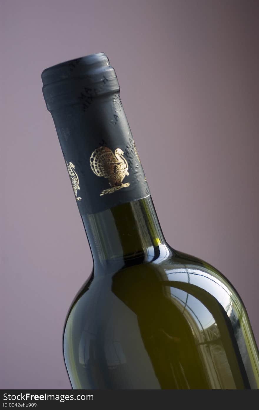 Bottle of wine, isolated