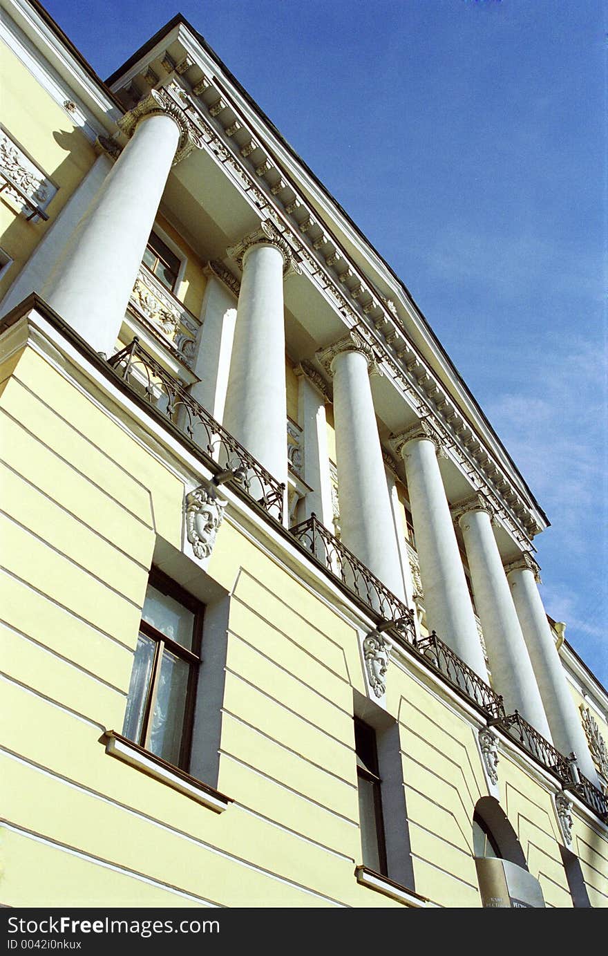 Yellow Building And Blue Sky