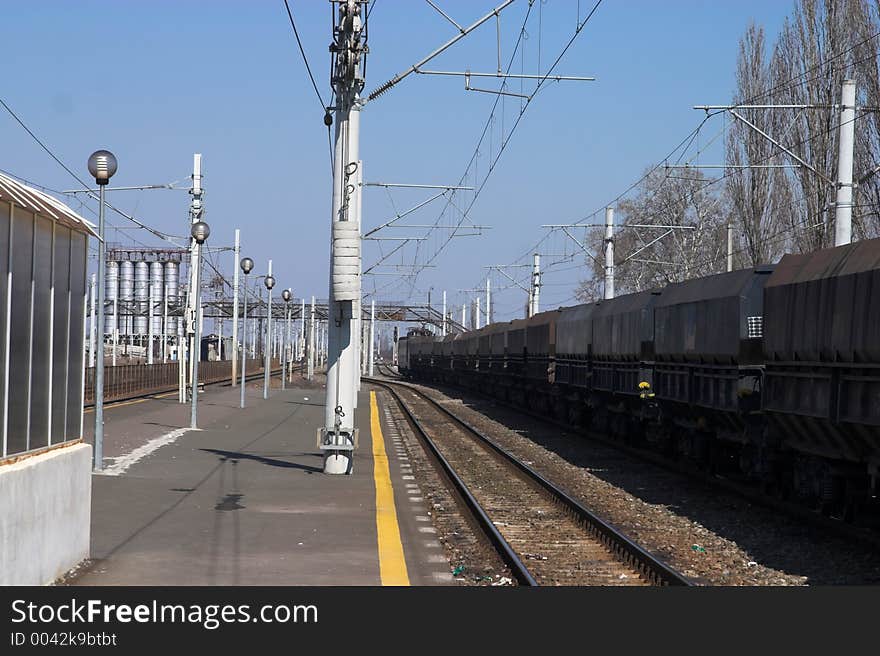 Railway station empty