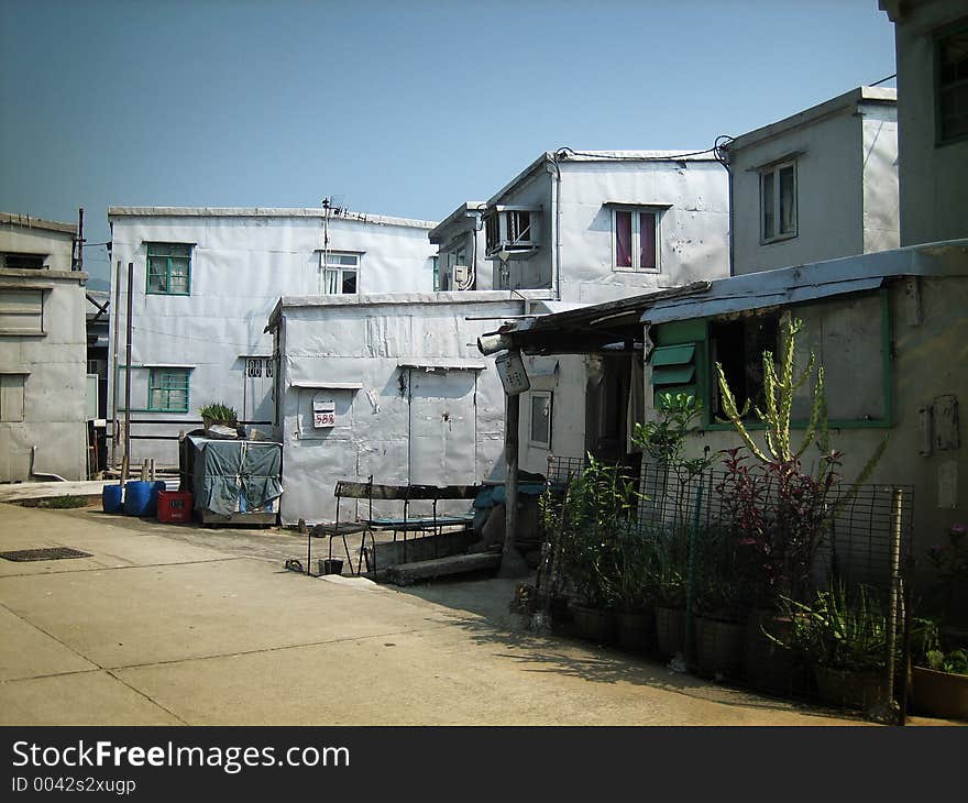 Houses in a fishing vilage on Lantau Island, Hongkong. Houses in a fishing vilage on Lantau Island, Hongkong.