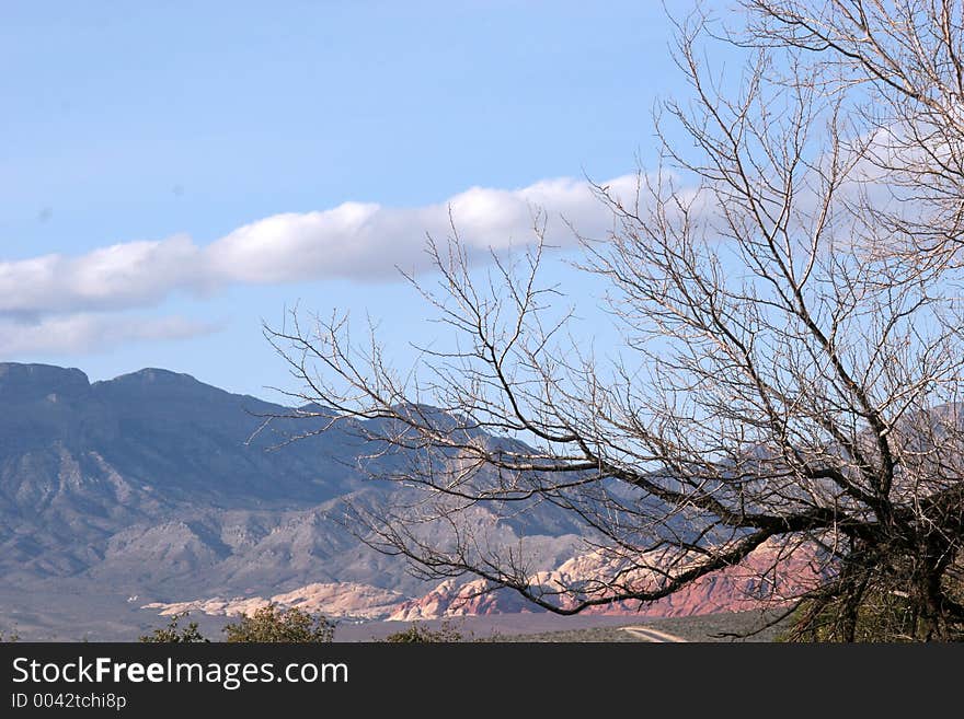 Red Rock Canyon, Las vegas Nevada, View from afar. Red Rock Canyon, Las vegas Nevada, View from afar.