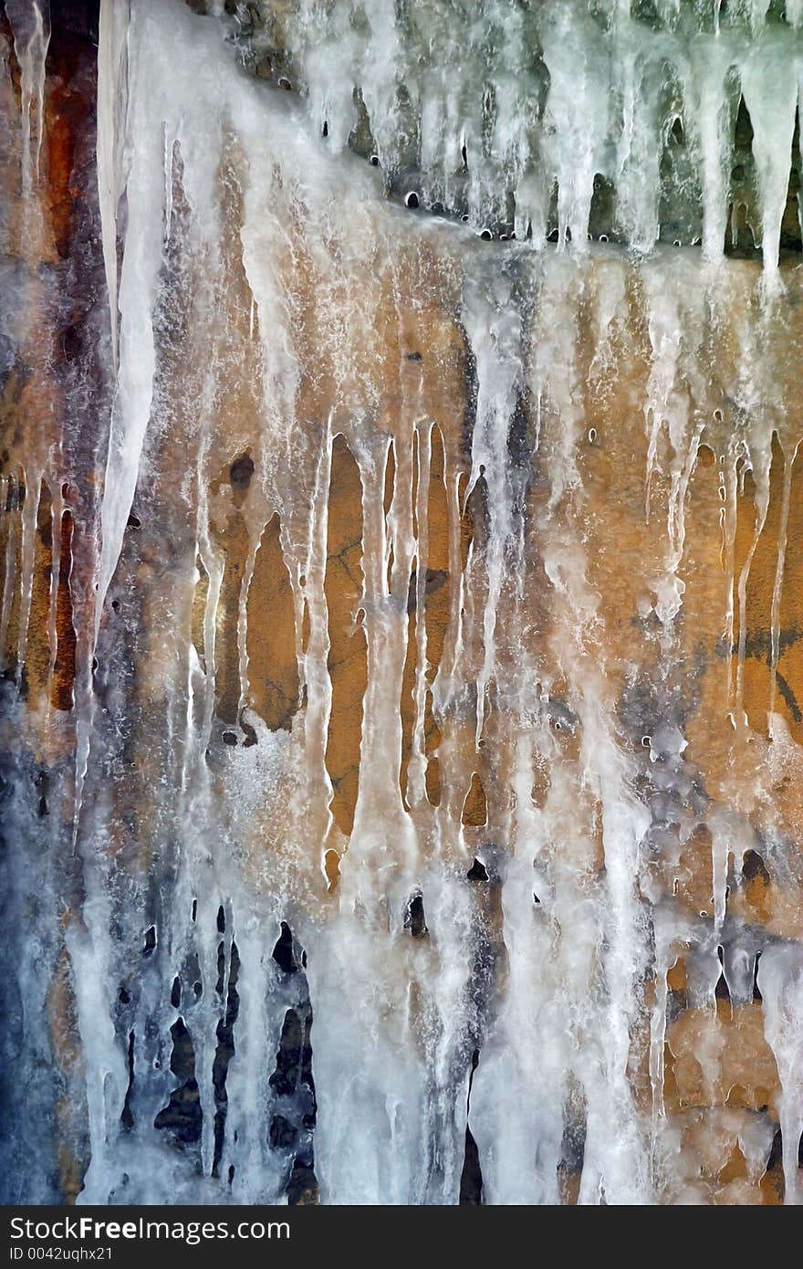 Ice. Texture