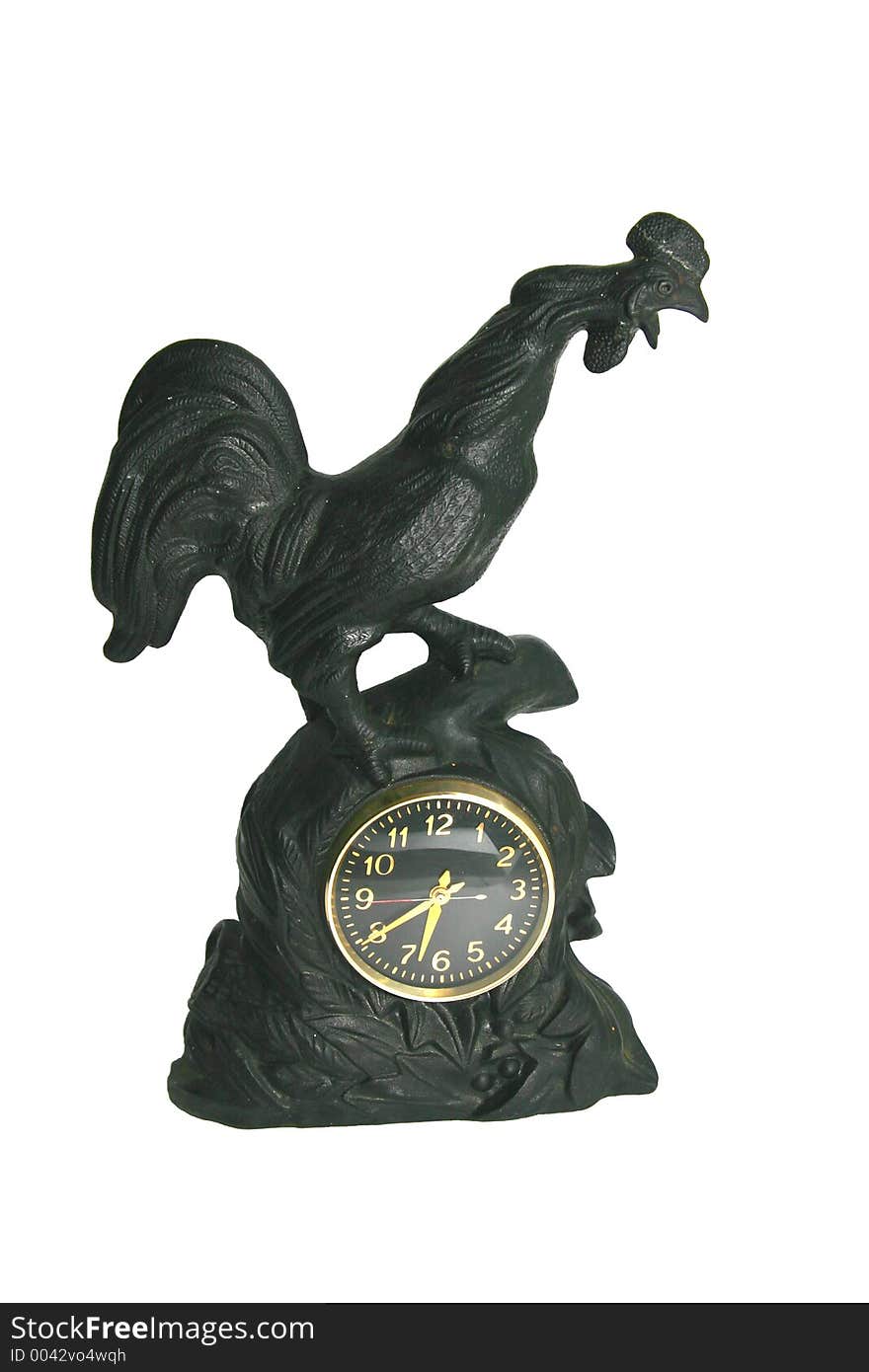 Cast-iron clocks as the (rooster)