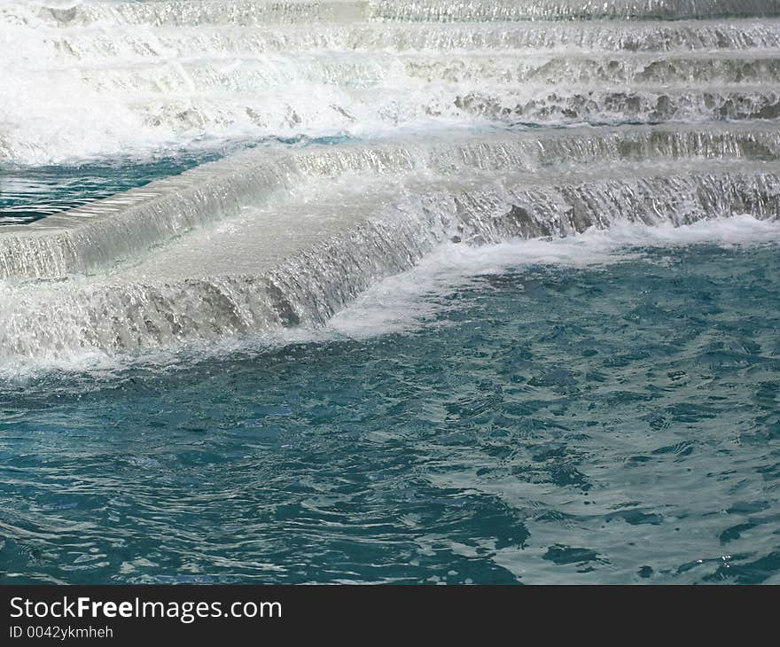 Fountain on steps