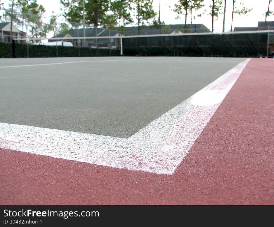 Empty Tennis Court