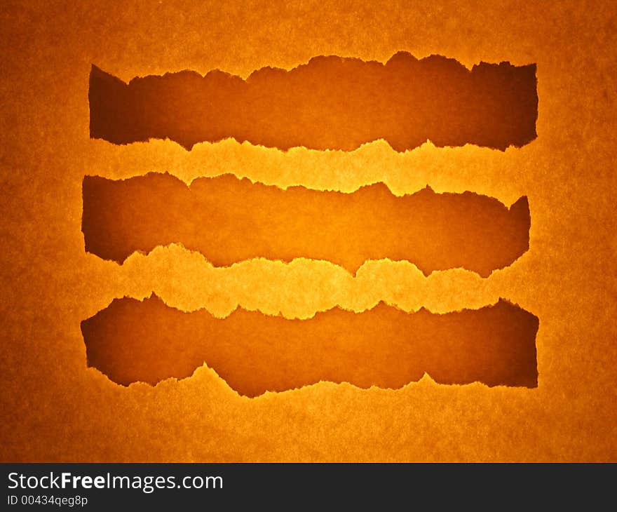 Old sheet background with announcement bars with copy space. Burning hot golden brown toned. Old sheet background with announcement bars with copy space. Burning hot golden brown toned.