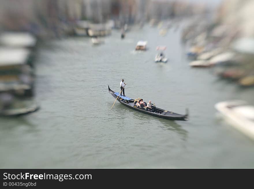 Gondola at the Canale Grande,Venice,Italy