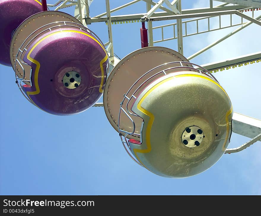 Ferris wheel gondolas