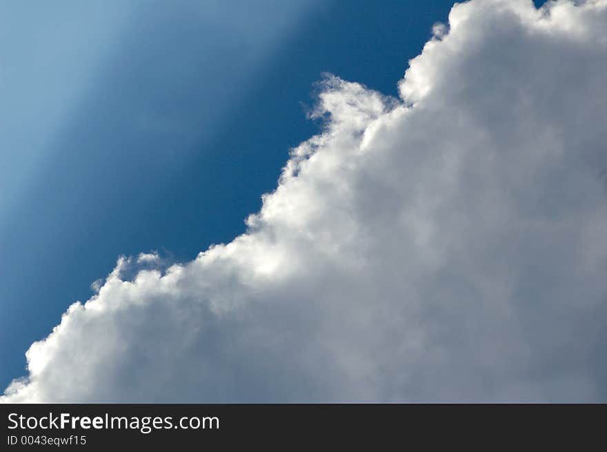 White cloud blue sky background. White cloud blue sky background