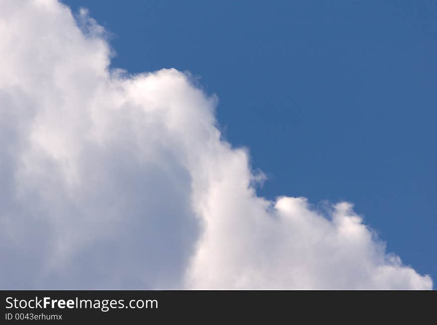 White clouds blue sky background. White clouds blue sky background