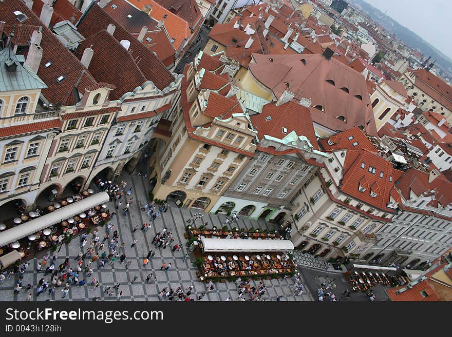 The Prague from the sky