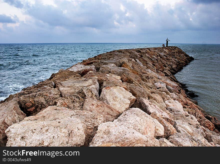 Breakwater in Spain