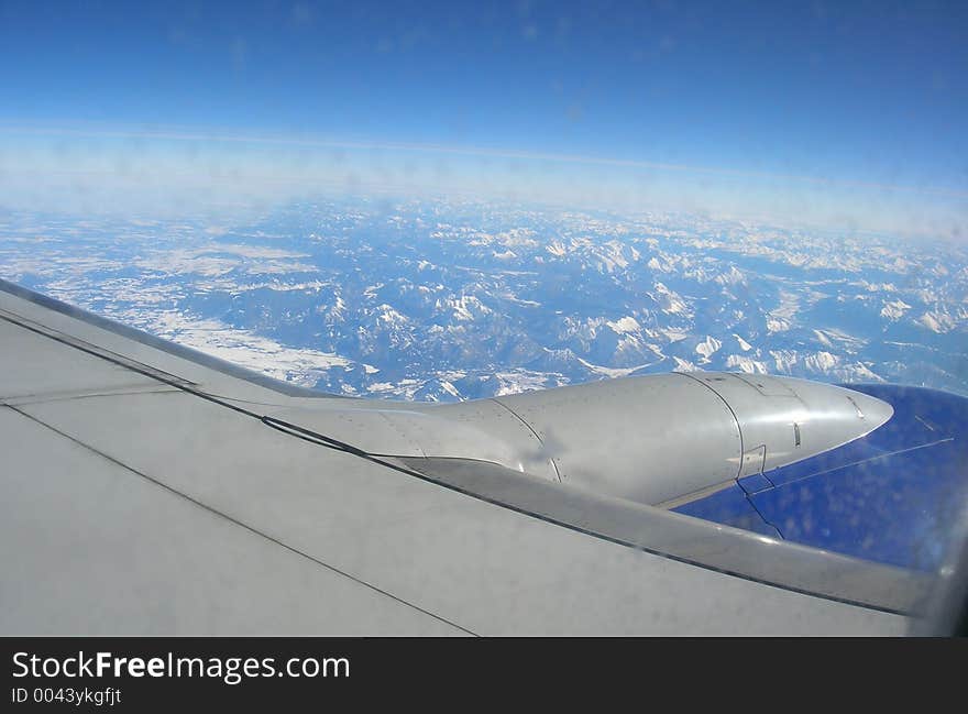 Alps at 35000 feet. Alps at 35000 feet