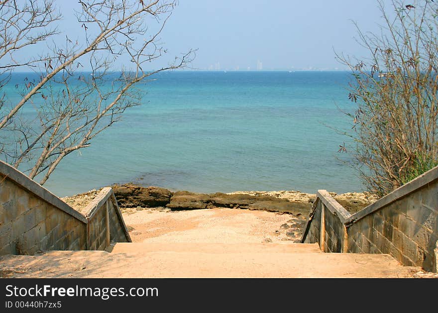 Stairs to the beach.