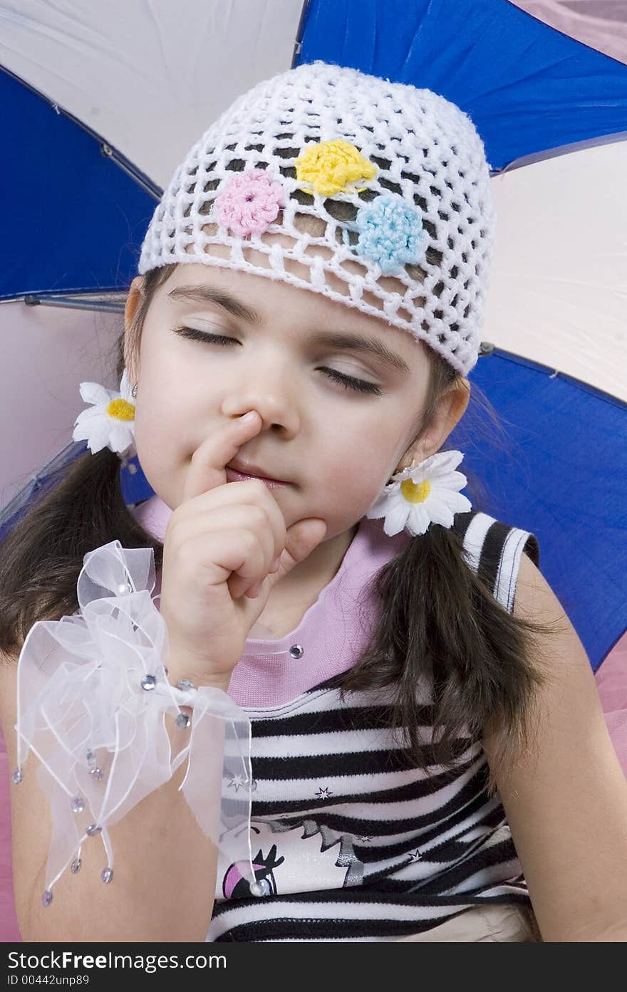 Little girl with fashionable outfit. Little girl with fashionable outfit