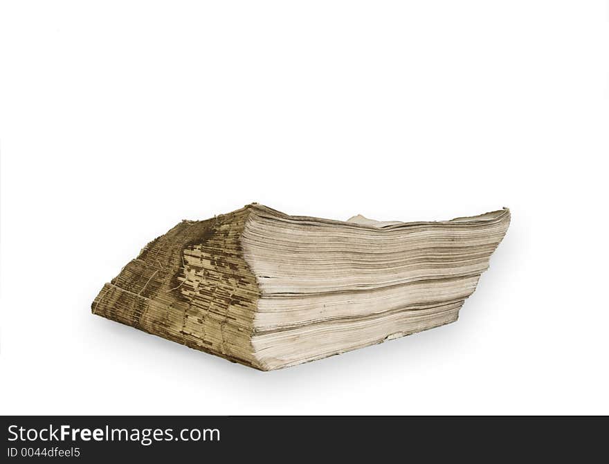 Old book in a white background