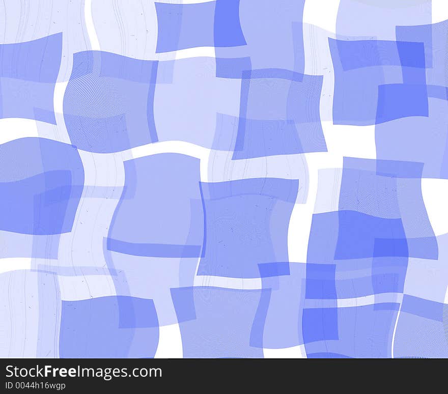 Floating blue squares. Floating blue squares