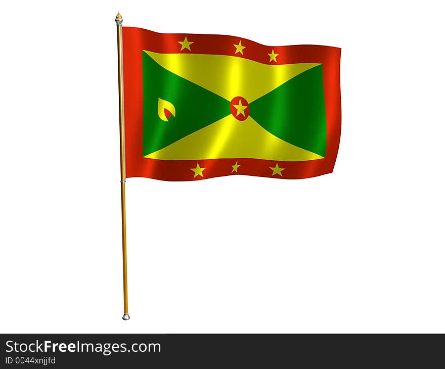 Grenada Silk Flag