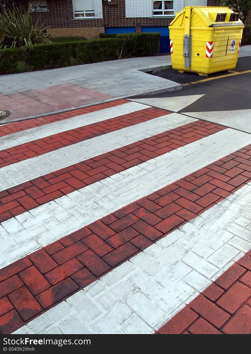 Colourfull zebra crossing