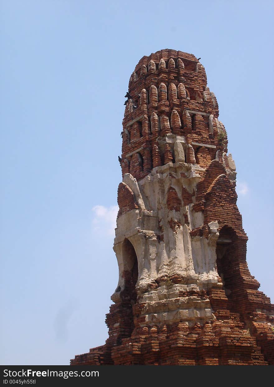 A temple spire in Thailand. A temple spire in Thailand