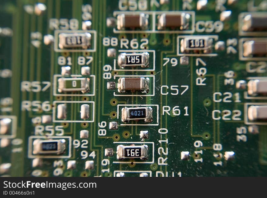 Abstract blurred background - circuit board