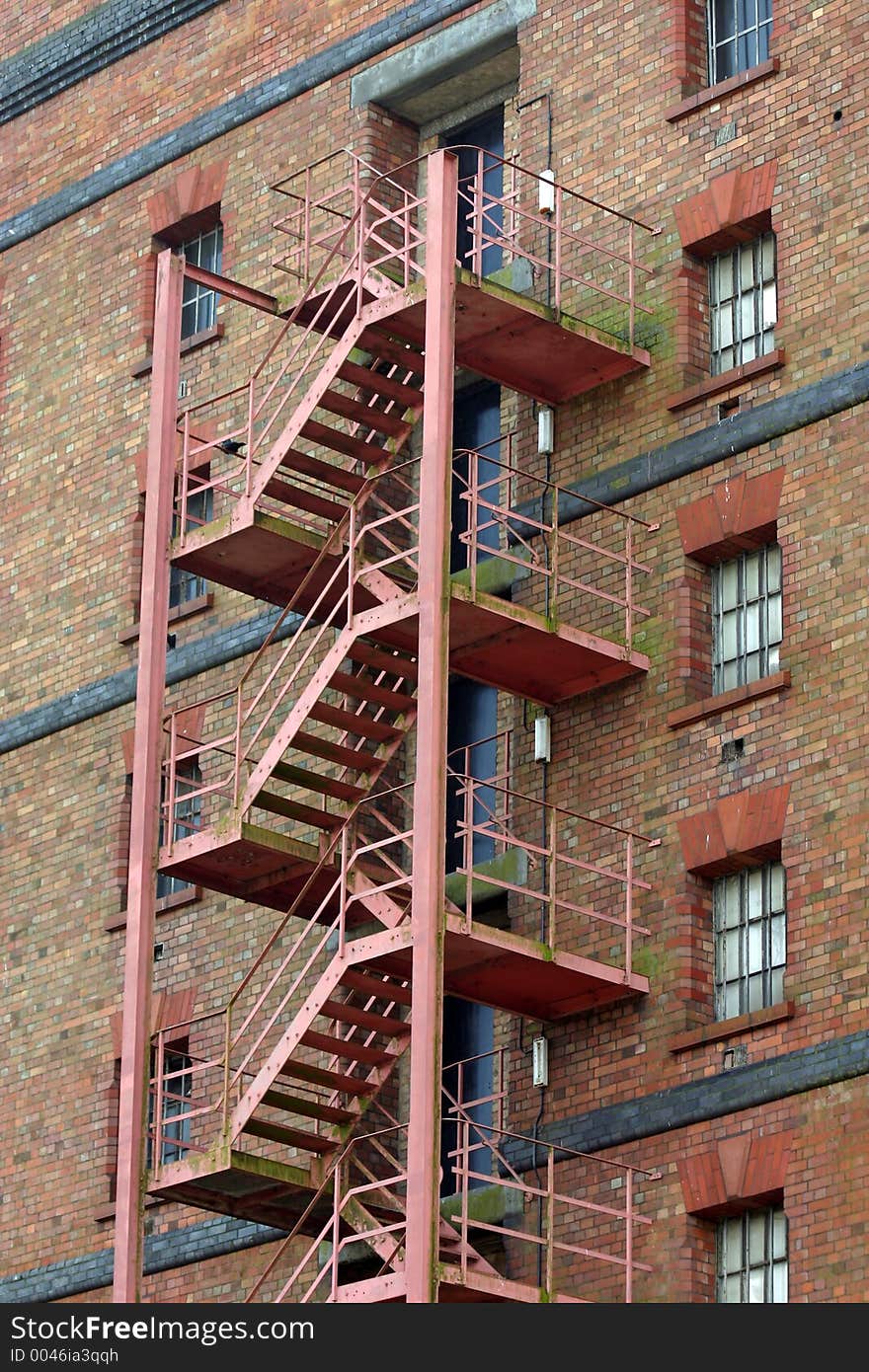 Old buildings fire escape