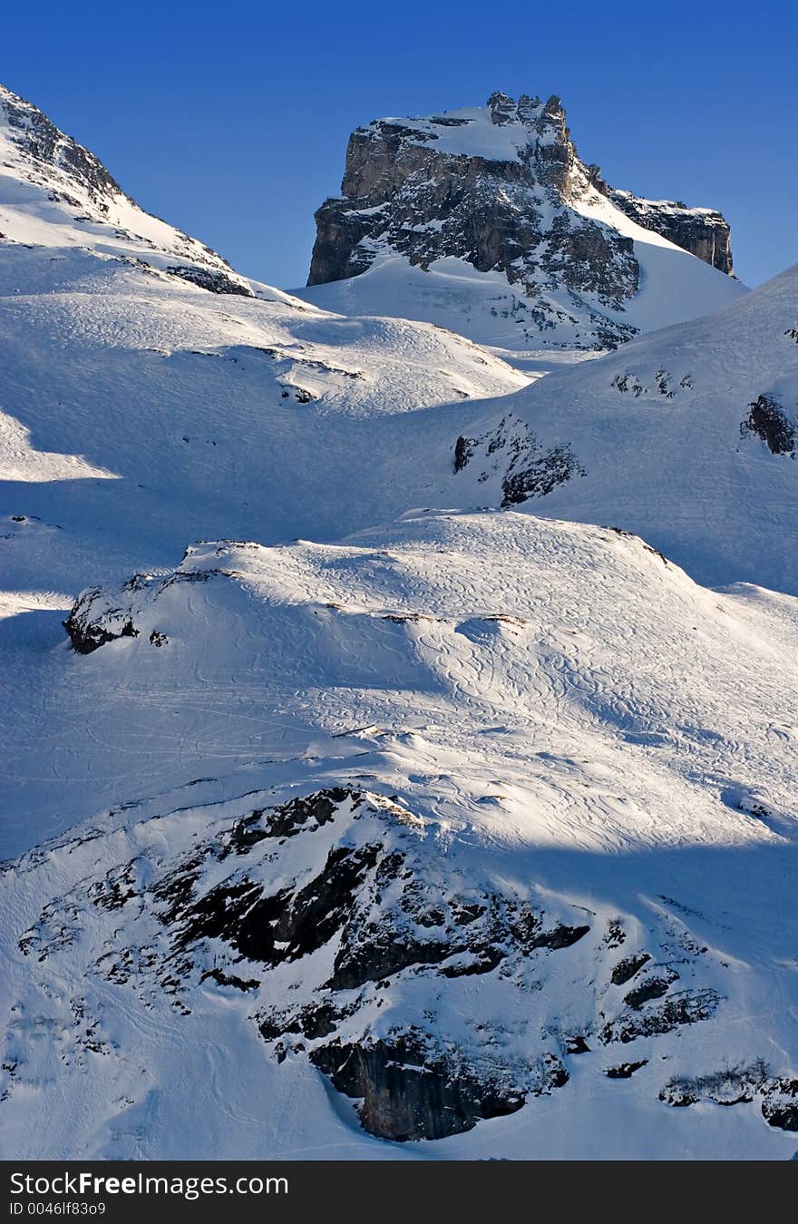 Mountain scape in Switzerland. Swiss Alps. Mountain scape in Switzerland. Swiss Alps