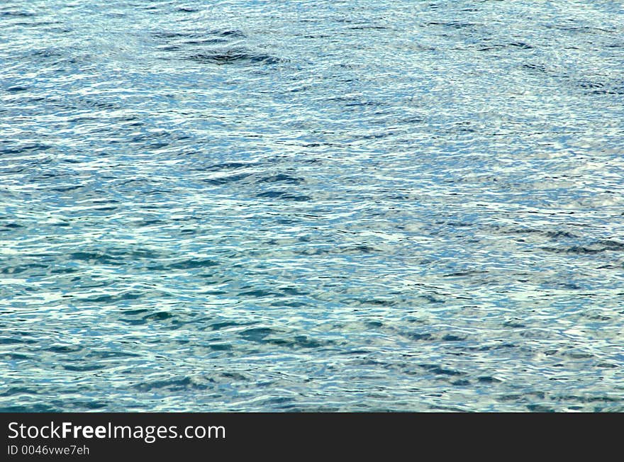 Water ripples on the ocean. Water ripples on the ocean