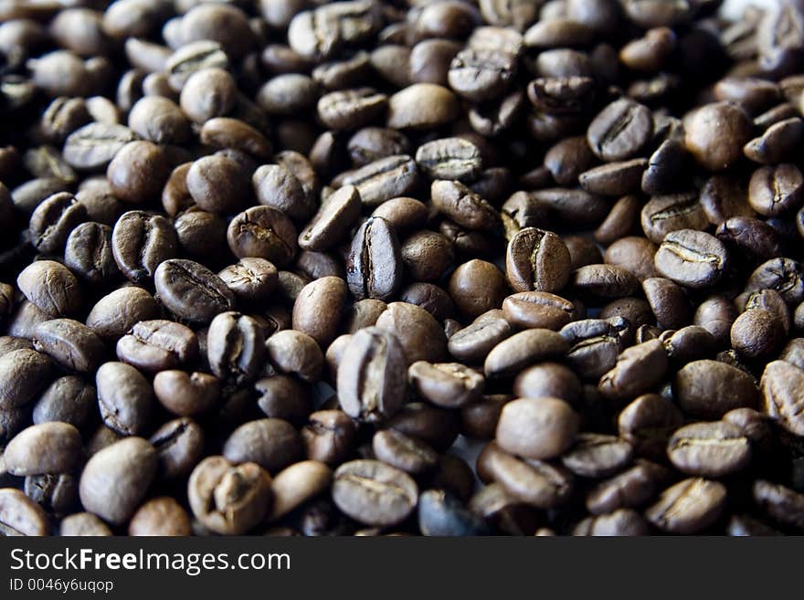 Roast coffee beans. Roast coffee beans